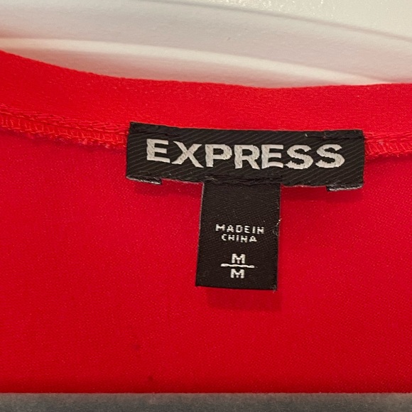 Express Women’s Red and Black Beaded Tank Top - Picture 4 of 4
